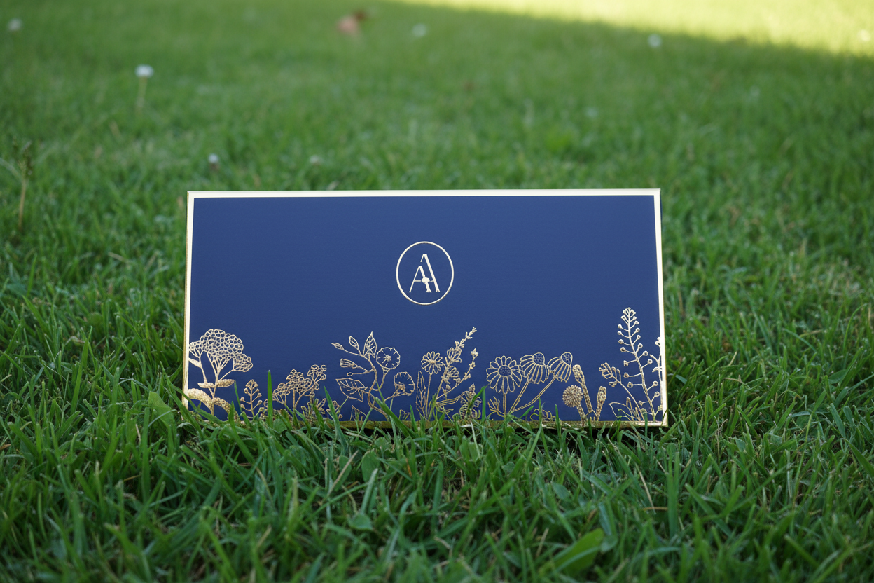 Golden Foil Premium Gift Envelopes – Customised | Embossed | Luxury Gifting