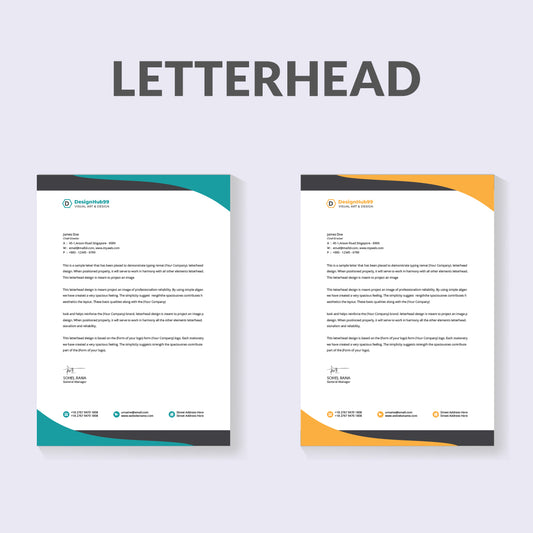 Letter Head Multicolour