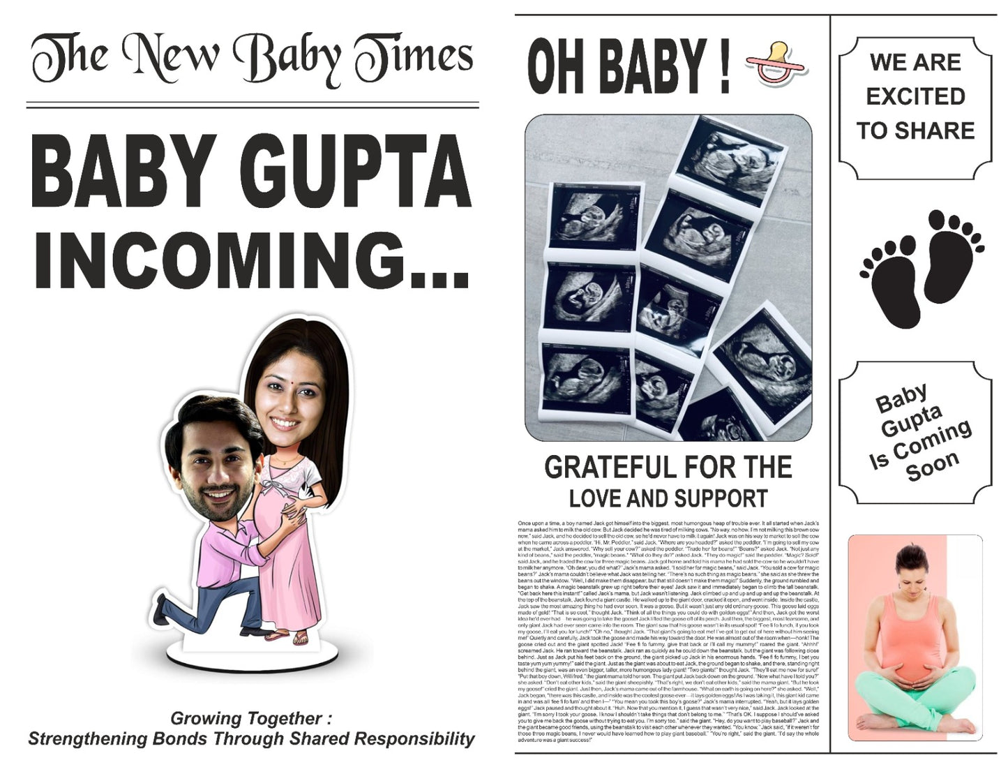 Baby Announcement Newspaper