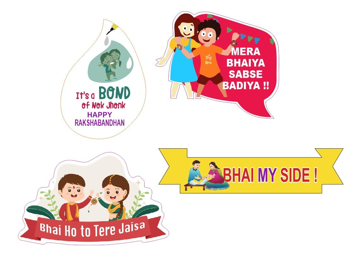 Rakhi Die Cut Tags/Cutouts For Hampers