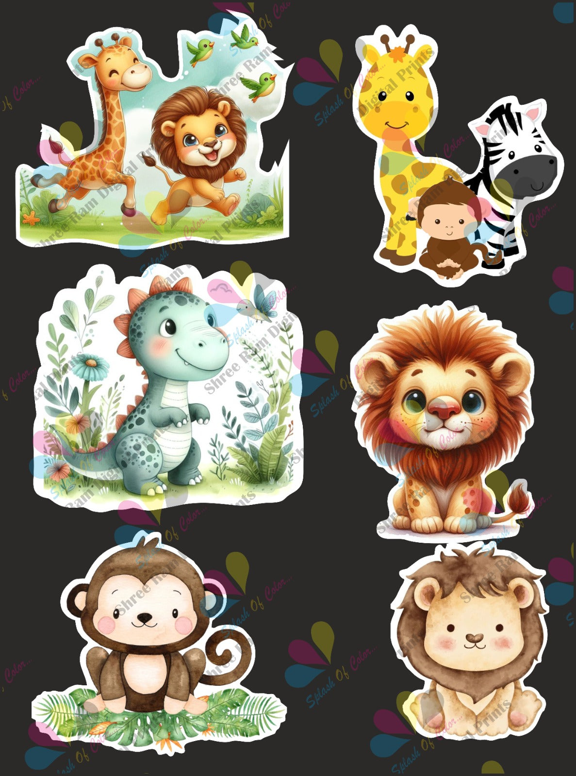 Jungle Theme Party/Hamper Tags/Cutouts