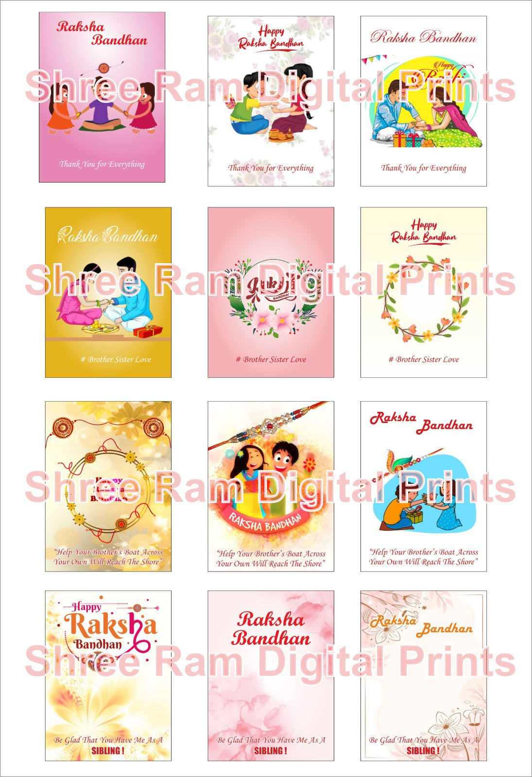 Rakhi Packing Card