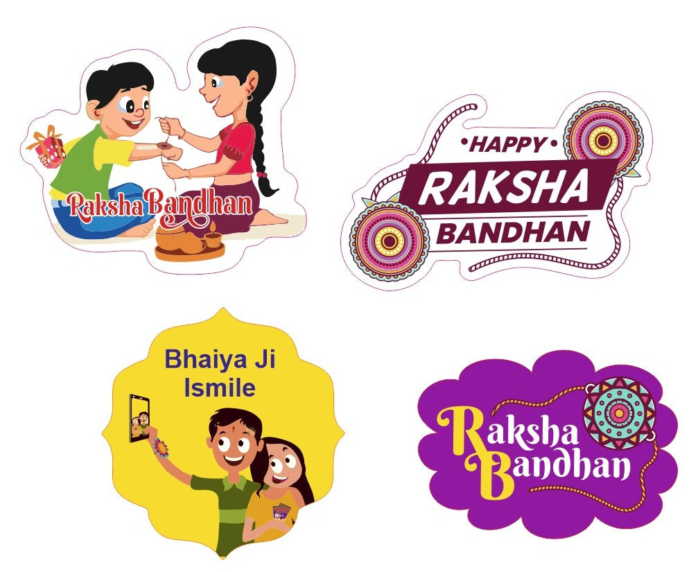 Rakhi Die Cut Tags/Cutouts For Hampers